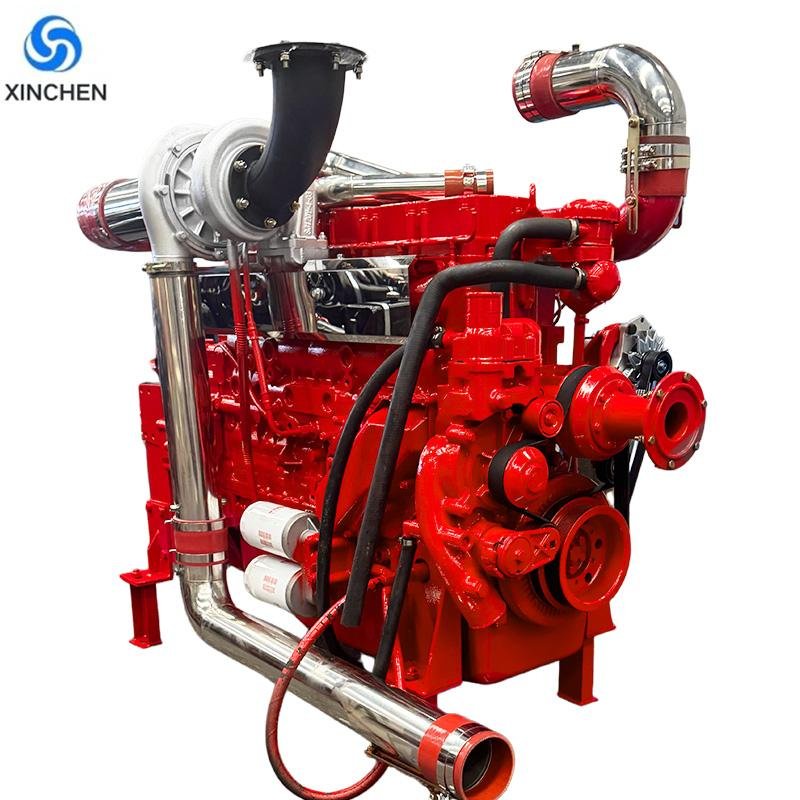 High-quality six-cylinder four-stroke water-cooled diesel engine, electric start, Euro IV standard, suitable for fire pump systems