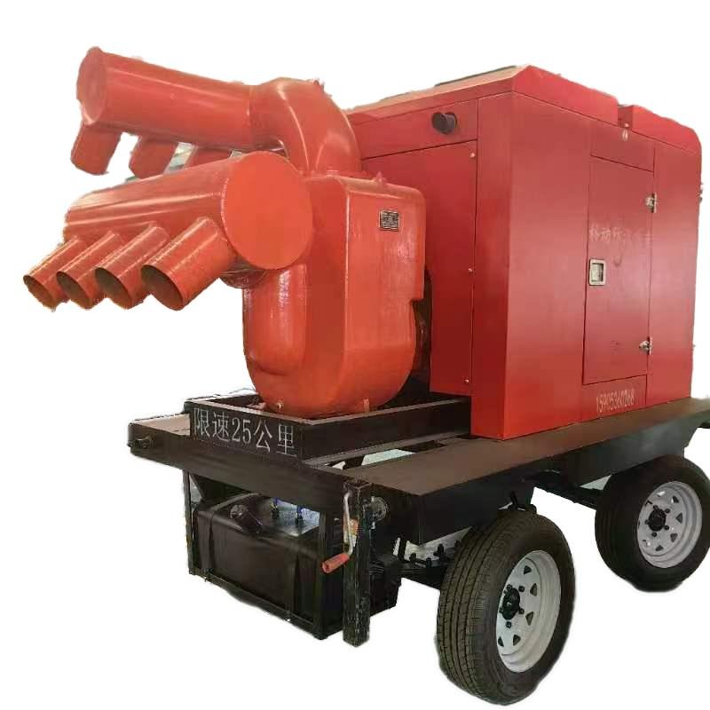 Mobile Flood Control Pump Truck Drainage Pump High Lift Large Flow Emergency Self-priming Large Suction diesel Drainage Pump