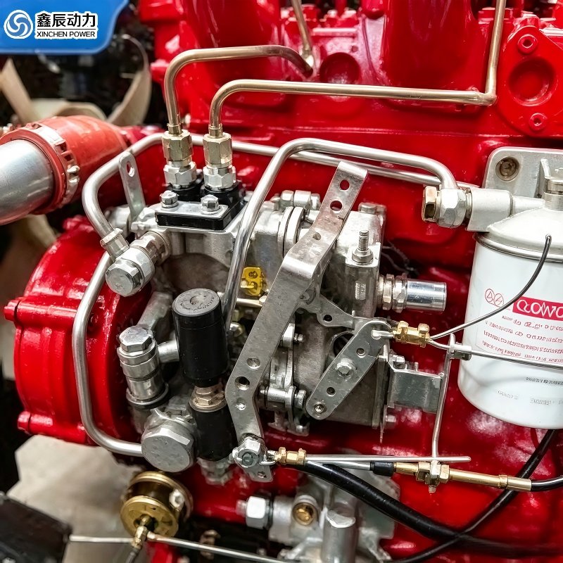 Factory direct sales of high-speed water-cooled two cylinder diesel engine with control panel for fire water pump