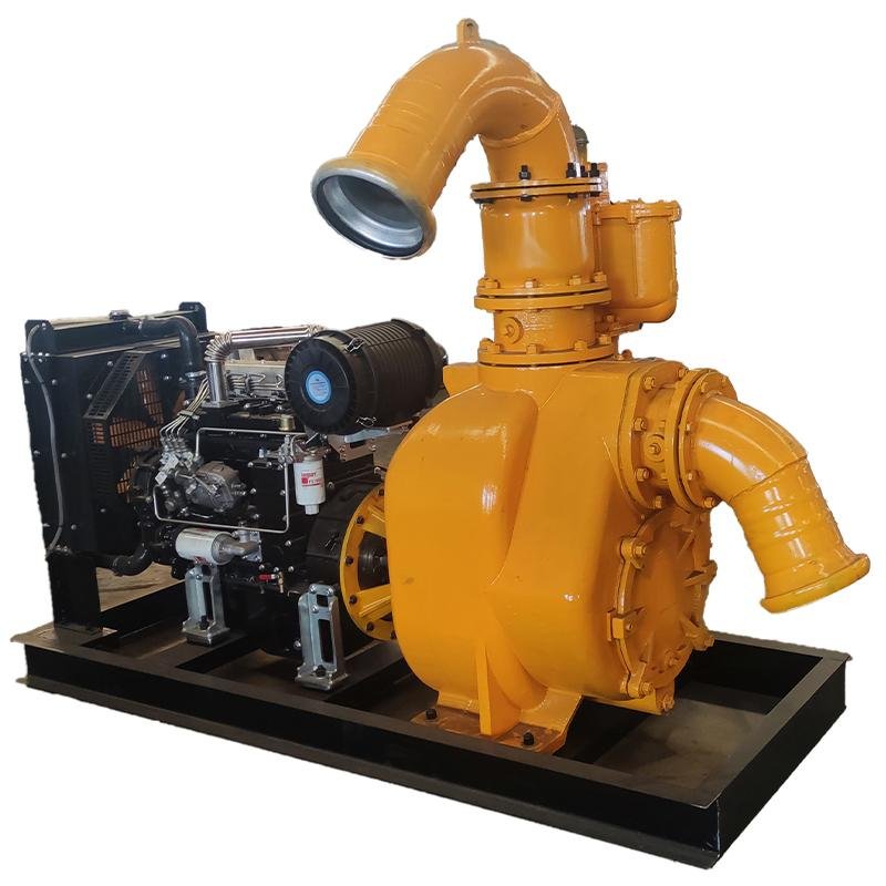 Mobile Flood Control Pump Truck Drainage Pump High Lift Large Flow Emergency Self-priming Large Suction diesel Drainage Pump