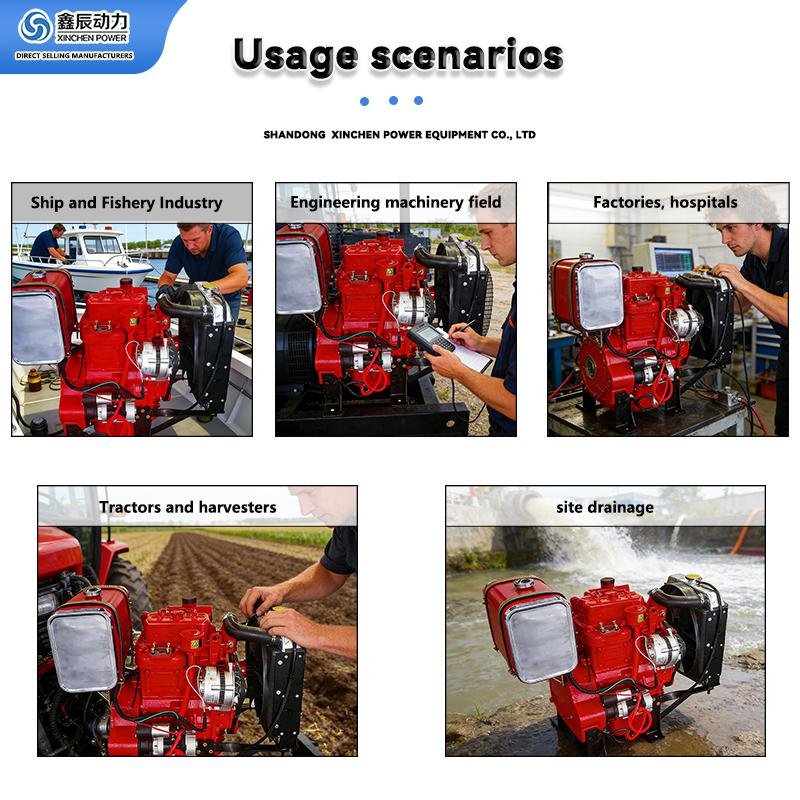High-speed diesel engine, 3000 rpm vehicle engine, specially designed for fire pumps