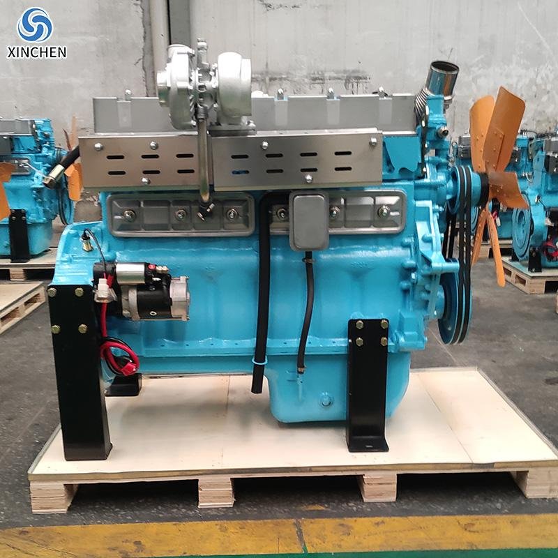 R6105zc Turbocharged Marine Diesel Engine 6 Cylinder Water Cooled Boat Power Engine