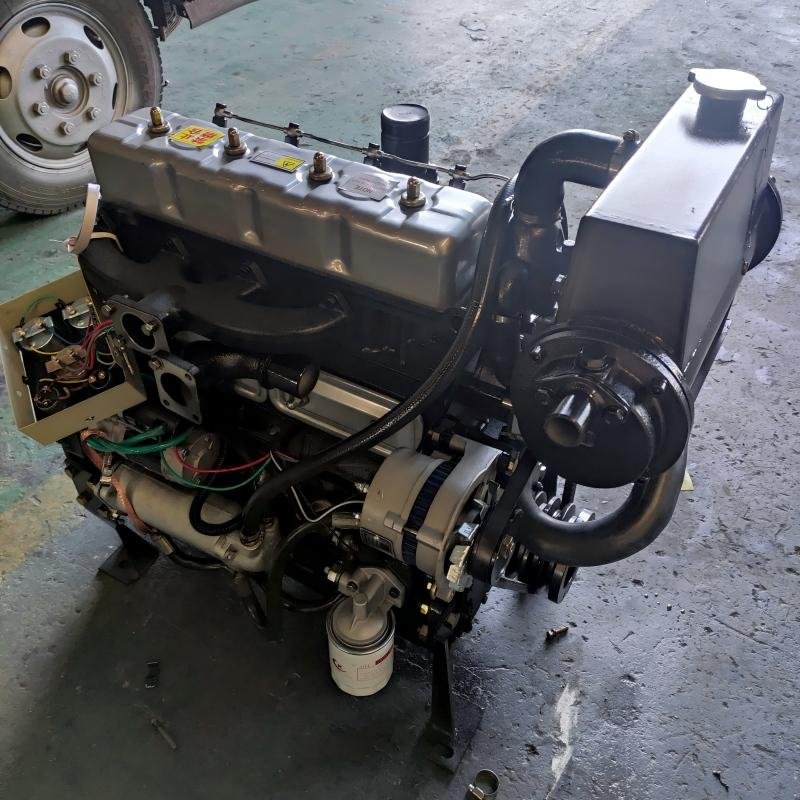 ZH4102C boat engine 4-cylinder water-cooled 340kg fishing boat main engine with strong power and worry free after-sales service
