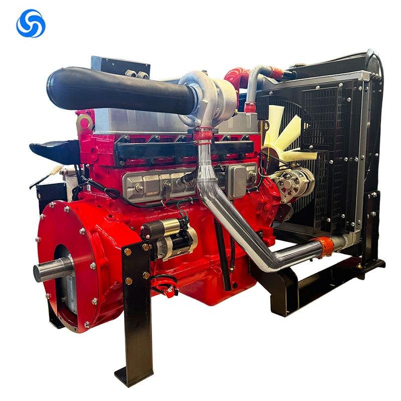 3000RPM 165kw 224HP water-cooled mechanical diesel engine for fire pumps
