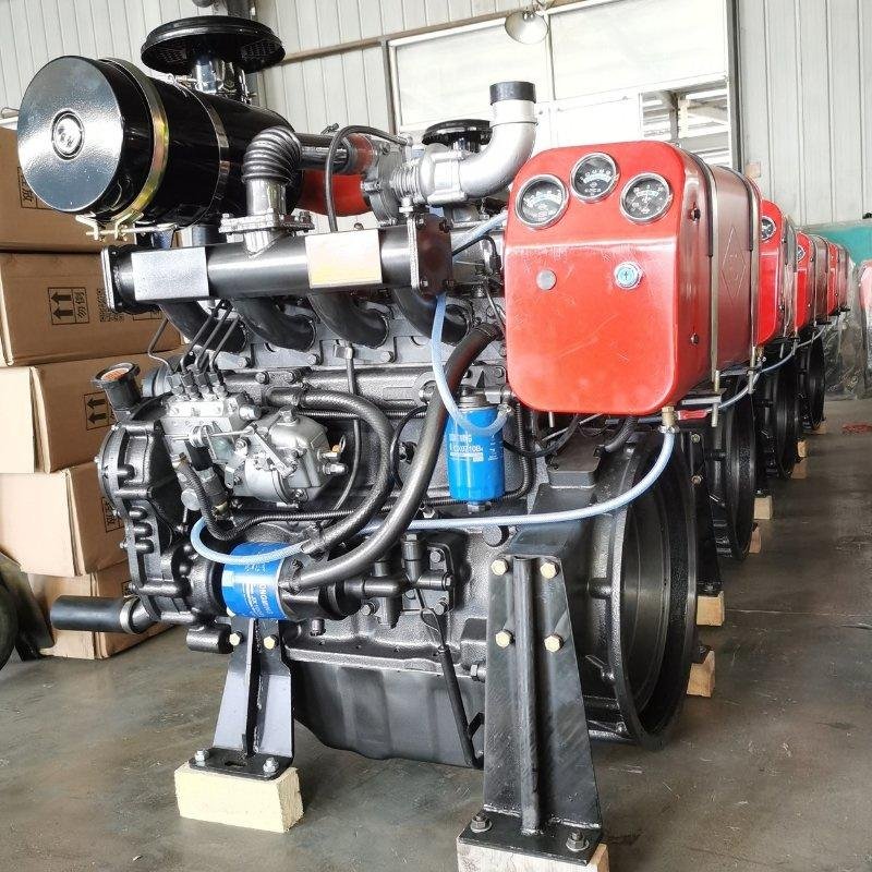 Four stroke high-quality UK Ricardo R4105 4-cylinder diesel engine for generator sets/mining machinery/crushers