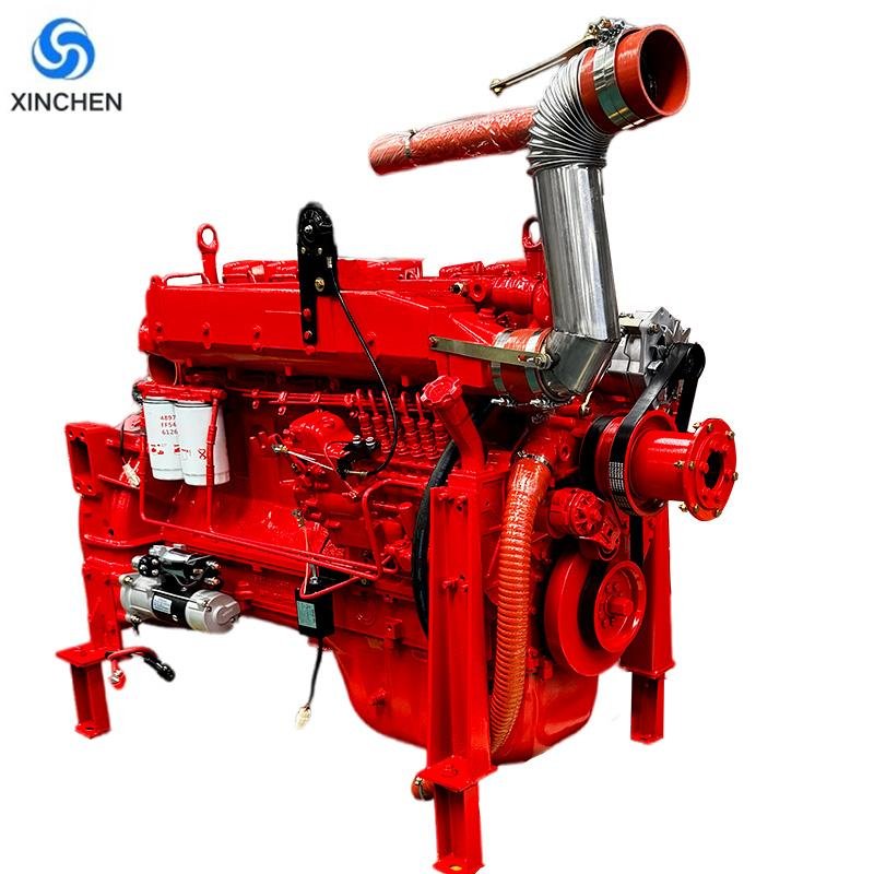3000RPM Water-Cooled Four-Stroke Four-Cylinder Diesel Fire Pump System, Easy to Operate, Equipped with Bearings and Motor