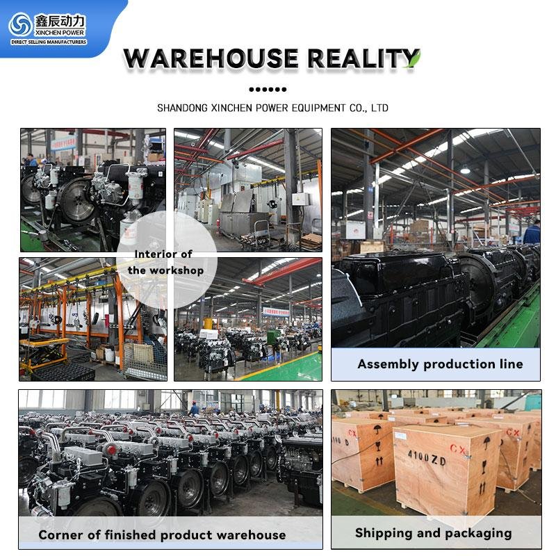 High-performance XC4B26-ZL 3000RPM four-cylinder four-stroke water-cooled mechanical diesel engine with turbocharging and intercooling, applied to fire pump systems