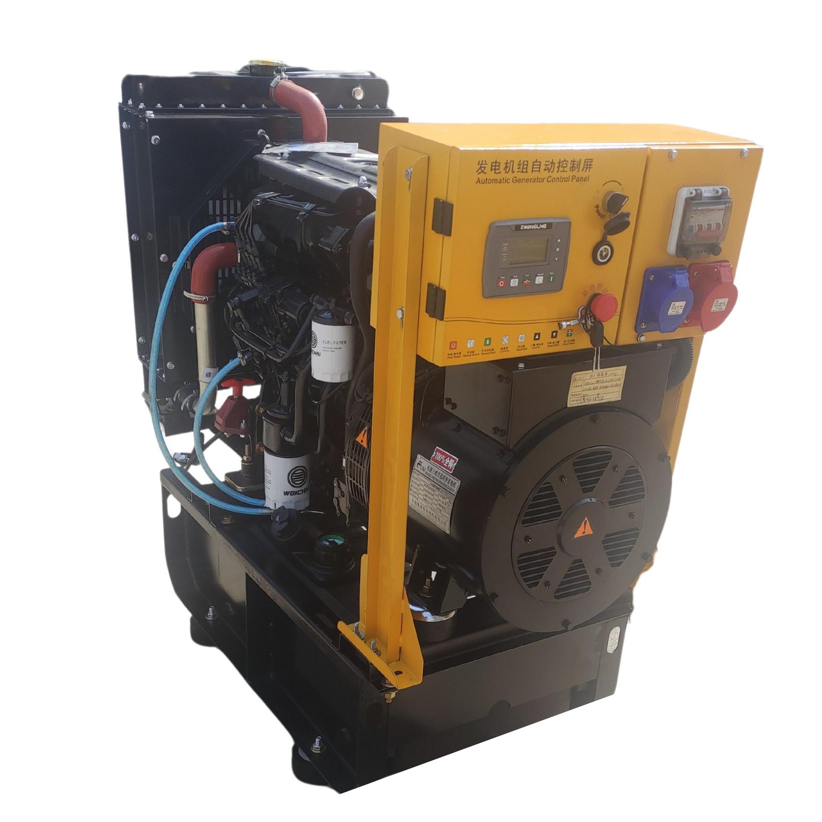 Optional for mobile trailer ATS50/60HZ of open rack soundbox of Weichai 30KW diesel generator set