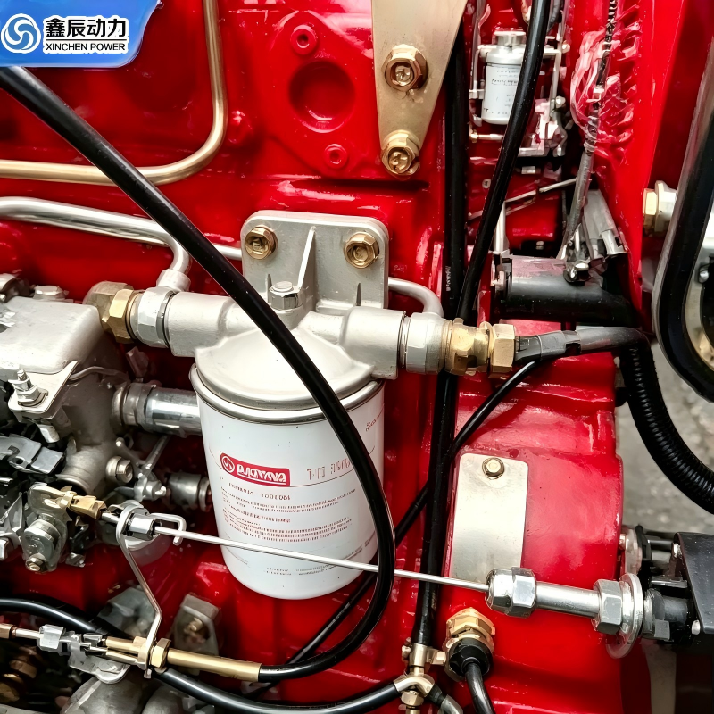 Factory direct sales of high-speed water-cooled two cylinder diesel engine with control panel for fire water pump