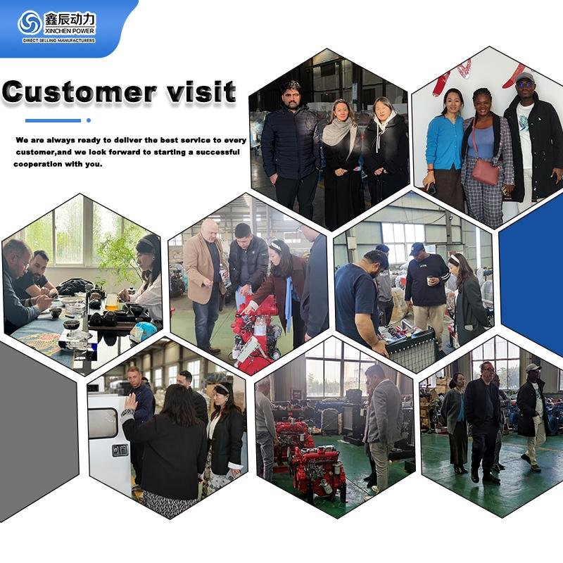 High-performance XC4B26-ZL 3000RPM four-cylinder four-stroke water-cooled mechanical diesel engine with turbocharging and intercooling, applied to fire pump systems