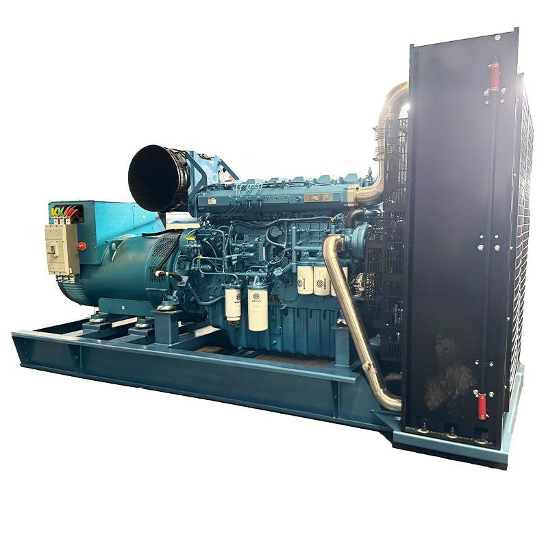 Weichai 700KW800KVA diesel generator set open-rack soundbox mobile trailer ATS50/60HZ optional